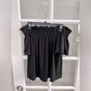 BP black top, off the shoulder